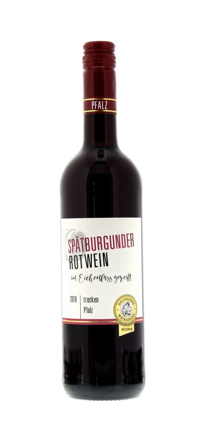 2018, Spätburgunder, Rot, Deutschland, Pfalz, Qualitätswein, trocken, Wein