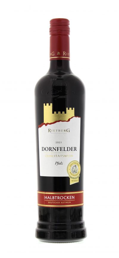 2021, Dornfelder, Rot, Deutschland, Pfalz, Qualitätswein, halbtrocken, Wein