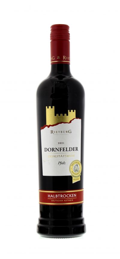 2021, Dornfelder, Rot, Deutschland, Pfalz, Qualitätswein, halbtrocken, Wein
